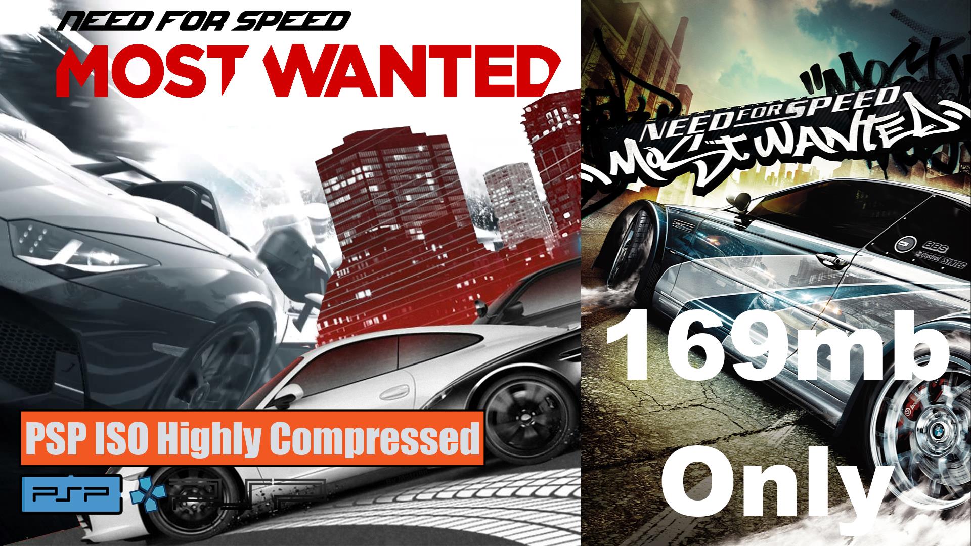Need For Speed Most Wanted PPSSPP ISO Zip file Download Highly Compressed