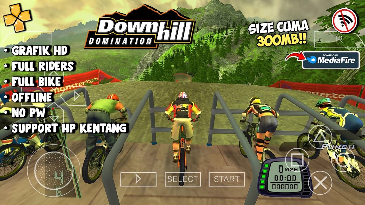 Downhill Domination PPSSPP Zip File Download
